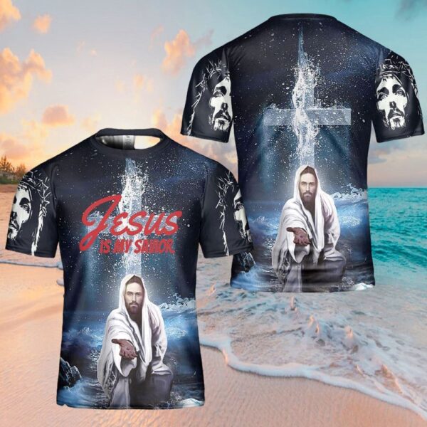 Jesus Is My Saviour Jesus 3D T Shirt, Christian T Shirt, Jesus Tshirt Designs, Jesus Christ Shirt