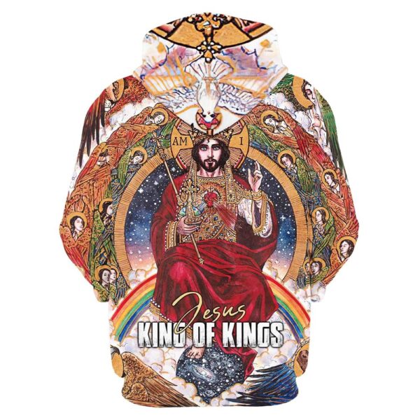 Jesus King Of Kings 3D Hoodie, Christian Hoodie, Bible Hoodies, Scripture Hoodies