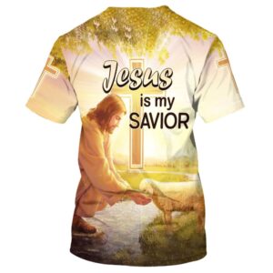 Jesus Lamb Drinking Water 3D T Shirt Christian T Shirt Jesus Tshirt Designs Jesus Christ Shirt 1 h3zysh.jpg