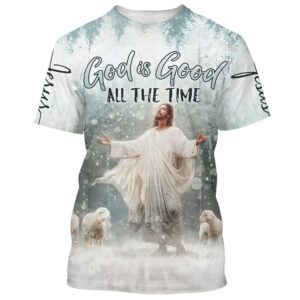 Jesus Lambs God Is Good All The Time 3D T Shirt Christian T Shirt Jesus Tshirt Designs Jesus Christ Shirt 1 p5ciwd.jpg