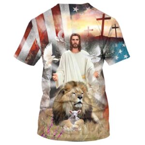 Jesus Lion And The Lamb 1 3D T Shirt Christian T Shirt Jesus Tshirt Designs Jesus Christ Shirt 2 foyjrs.jpg