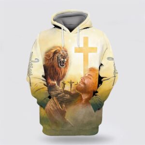 Jesus Lion Cross All Over Print…