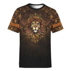 Jesus Lion Jesus Is My Savior 3D T Shirt Christian T Shirt Jesus Tshirt Designs Jesus Christ Shirt 1 cf7ydo.jpg