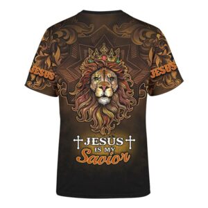 Jesus Lion Jesus Is My Savior 3D T Shirt Christian T Shirt Jesus Tshirt Designs Jesus Christ Shirt 2 w43fmb.jpg