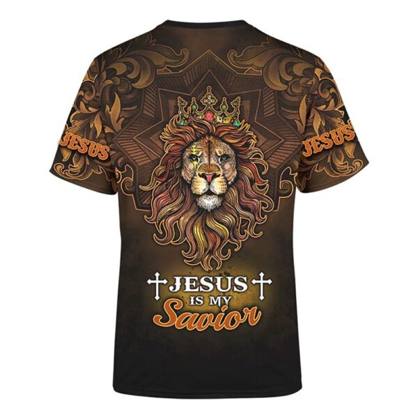 Jesus Lion Jesus Is My Savior 3D T Shirt, Christian T Shirt, Jesus Tshirt Designs, Jesus Christ Shirt
