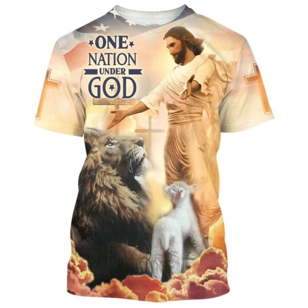 Jesus Lion Of Judah Lamb Of God 3D T Shirt, Christian T Shirt, Jesus Tshirt Designs, Jesus Christ Shirt