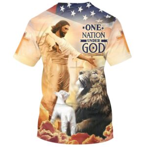 Jesus Lion Of Judah Lamb Of God 3D T Shirt Christian T Shirt Jesus Tshirt Designs Jesus Christ Shirt 2 y7onbc.jpg