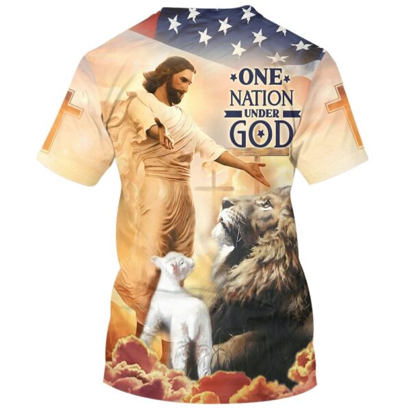 Jesus Lion Of Judah Lamb Of God 3D T Shirt, Christian T Shirt, Jesus Tshirt Designs, Jesus Christ Shirt