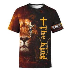 Jesus Lion The King Fire 3D T Shirt Christian T Shirt Jesus Tshirt Designs Jesus Christ Shirt 1 gsbbvv.jpg