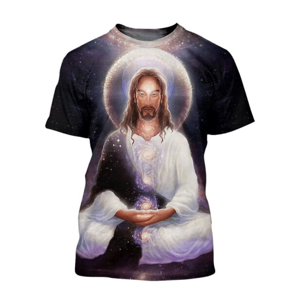 Jesus Menditation Unisex 3D T Shirt, Christian T Shirt, Jesus Tshirt Designs, Jesus Christ Shirt