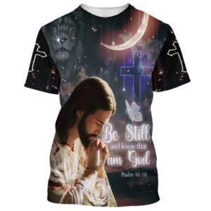 Jesus Pray Be Still And Know That I Am God 3D T Shirt Christian T Shirt Jesus Tshirt Designs Jesus Christ Shirt 1 vqrgee.jpg