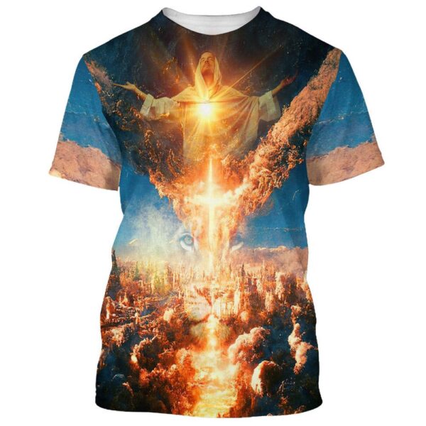 Jesus Put Out His Hands 3D T Shirt, Christian T Shirt, Jesus Tshirt Designs, Jesus Christ Shirt