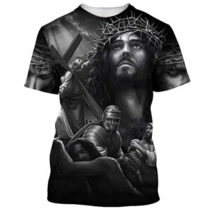 Jesus Savior 3D T Shirt, Christian…