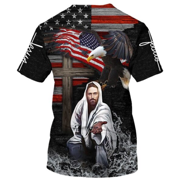 Jesus Stretched Out His Hand 3D T Shirt, Christian T Shirt, Jesus Tshirt Designs, Jesus Christ Shirt