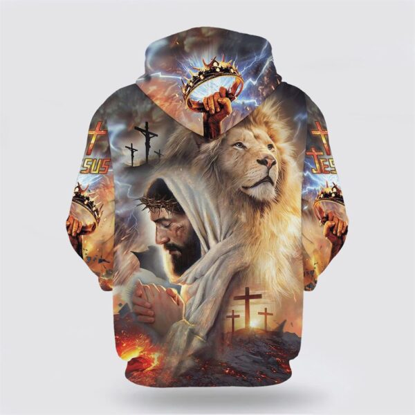 Jesus The Lion Of Judah 3D Hoodies, Christian Hoodie, Bible Hoodies, Scripture Hoodies