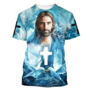 Jesus With Birds 3D T Shirt,…