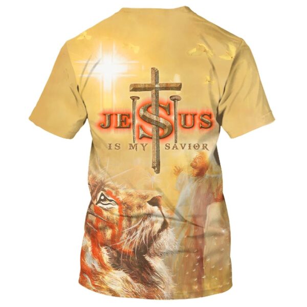 Jesus With His Arms Open Lion 3D T Shirt, Christian T Shirt, Jesus Tshirt Designs, Jesus Christ Shirt