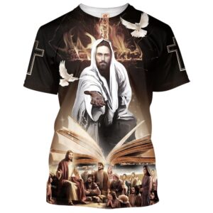 Jesus With His Disciples 3D T Shirt Christian T Shirt Jesus Tshirt Designs Jesus Christ Shirt 1 zjyhgs.jpg