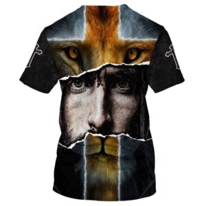 Jesus With Lion 3D T Shirt Christian T Shirt Jesus Tshirt Designs Jesus Christ Shirt 2 eybozm.jpg