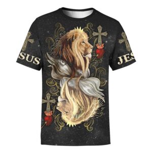 King Of Hearts Lion Jesus Lion Unisex 3D T Shirt Christian T Shirt Jesus Tshirt Designs Jesus Christ Shirt 1 epohzo.jpg