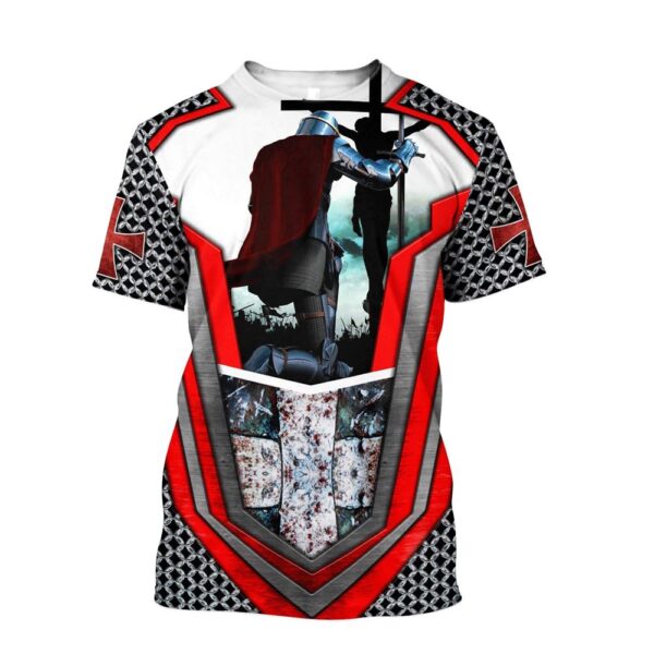 Knights Templar Of Jesus Christ Jesus 3D T Shirt, Christian T Shirt, Jesus Tshirt Designs, Jesus Christ Shirt