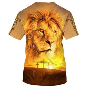 Lion Of Judah He Is Risen Jesus 3D T Shirt Christian T Shirt Jesus Tshirt Designs Jesus Christ Shirt 2 zcuzb4.jpg