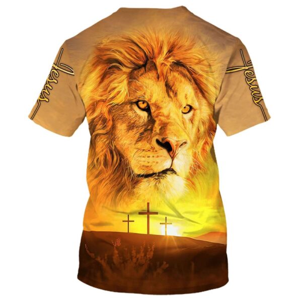 Lion Of Judah He Is Risen Jesus 3D T Shirt, Christian T Shirt, Jesus Tshirt Designs, Jesus Christ Shirt