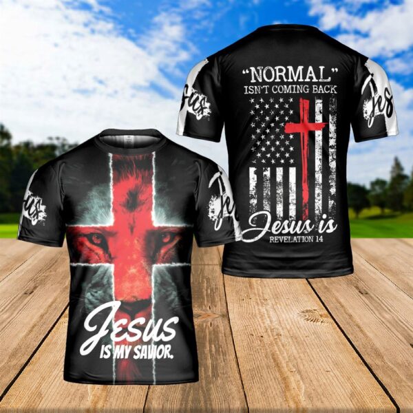 Lion Of Judah Jesus Cross Jesus Is My Savior 3D T Shirt, Christian T Shirt, Jesus Tshirt Designs, Jesus Christ Shirt