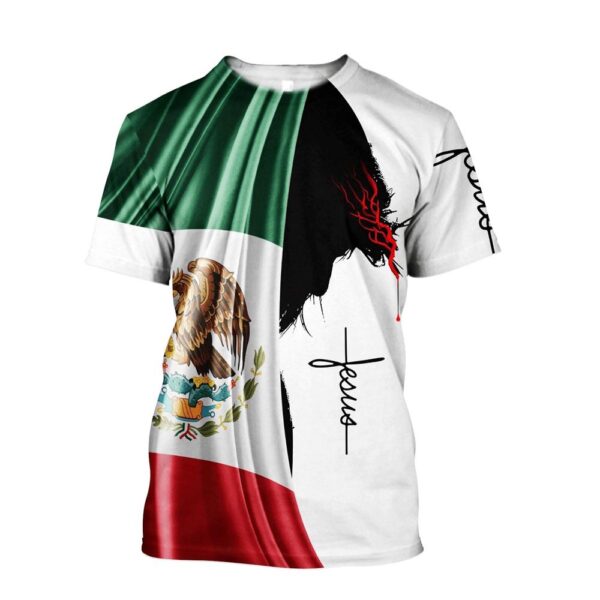 Mexico Jesus Is My Everything Jesus Unisex 3D T Shirt, Christian T Shirt, Jesus Tshirt Designs, Jesus Christ Shirt