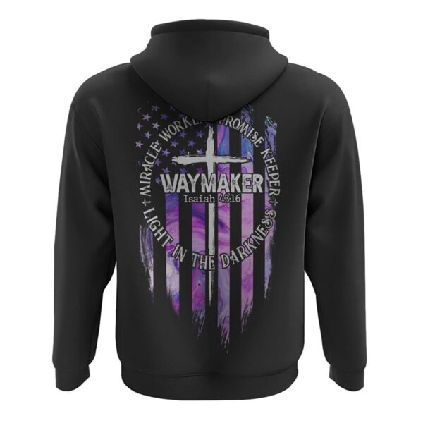 Miracle Worker Promise Keeper Light In The Darkness Abstract Color Hoodie, Christian Hoodie, Bible Hoodies, Religious Hoodies