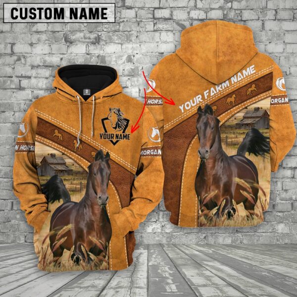 Morgan Horse Custom Name Race Hoodie, Farm Hoodie, Farmher Shirt