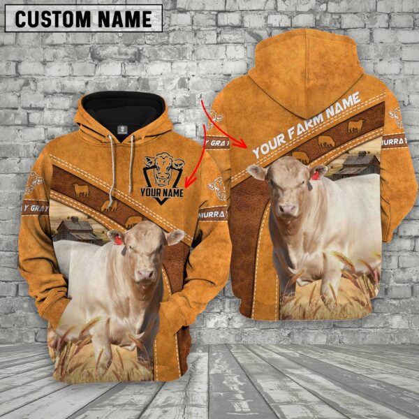 Murray Gray Custom Name Printed Cattle 3D Hoodie, Farm Hoodie, Farmher Shirt