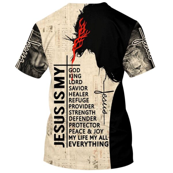 My God My King My Lord My Savior My Healer Jesus 3D T Shirt, Christian T Shirt, Jesus Tshirt Designs, Jesus Christ Shirt