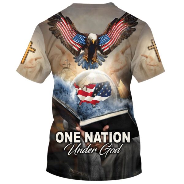 One Nation Under God 1 3D T Shirt, Christian T Shirt, Jesus Tshirt Designs, Jesus Christ Shirt