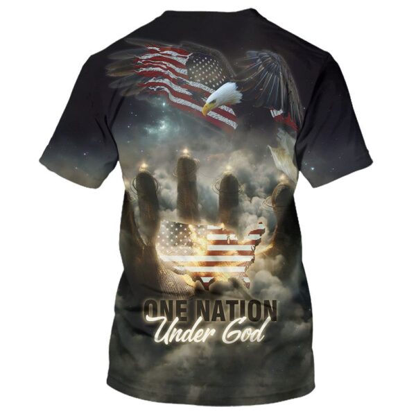 One Nation Under God American 3D T Shirt, Christian T Shirt, Jesus Tshirt Designs, Jesus Christ Shirt