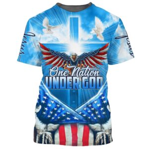 One Nation Under God American Eagle 3D T Shirt Christian T Shirt Jesus Tshirt Designs Jesus Christ Shirt 1 uxyvhr.jpg