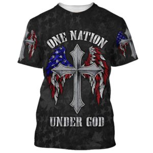 One Nation Under God Cross Wings…