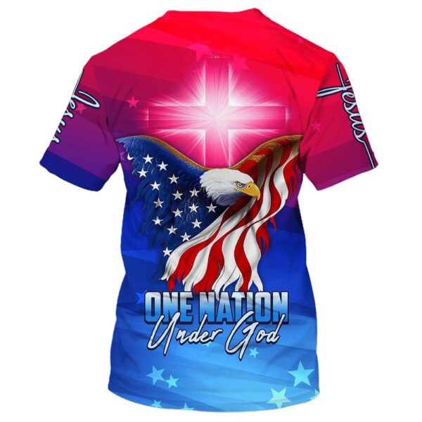 One Nation Under God Eagle 1 3D T Shirt, Christian T Shirt, Jesus Tshirt Designs, Jesus Christ Shirt