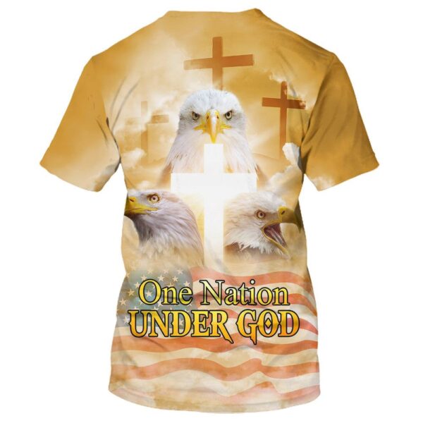 One Nation Under God Eagle American 3D T Shirt, Christian T Shirt, Jesus Tshirt Designs, Jesus Christ Shirt