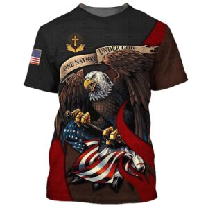 One Nation Under God Eagles 3D…
