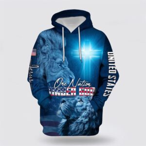 One Nation Under God Hoodie, Christian…