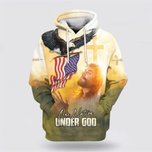 One Nation Under God Hoodie Jesus…