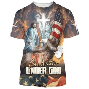 One Nation Under God Jesus Christian 3D T Shirt Christian T Shirt Jesus Tshirt Designs Jesus Christ Shirt 1 jdhayk.jpg