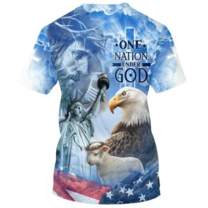 One Nation Under God Jesus Eagle And The Lamb 3D T Shirt Christian T Shirt Jesus Tshirt Designs Jesus Christ Shirt 2 ffdyff.jpg