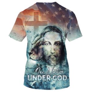 One Nation Under God Jesus Lion And Cross 3D T Shirt Christian T Shirt Jesus Tshirt Designs Jesus Christ Shirt 2 h7rt3u.jpg