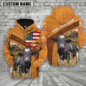 Personalized Name 3D Holstein On Farm…