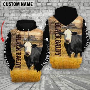 Personalized Name Black Baldy Cattle On…
