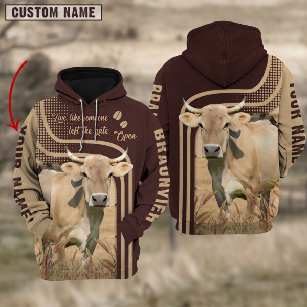 Personalized Name Braunvieh Cattle Hoodie TT9, Farm Hoodie, Farmher Shirt