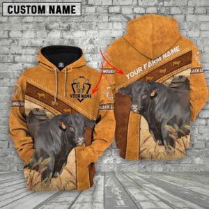 Personalized Name Farm Black Limousin Cattle…