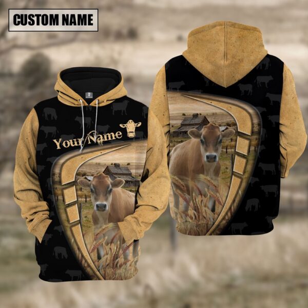 Personalized Name Farm Jersey Black Yellow Hoodie, Farm Hoodie, Farmher Shirt